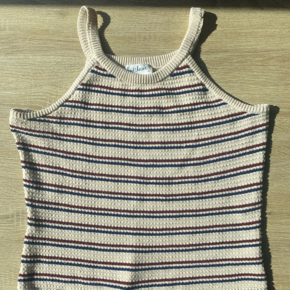 Striped Knit Tank Top